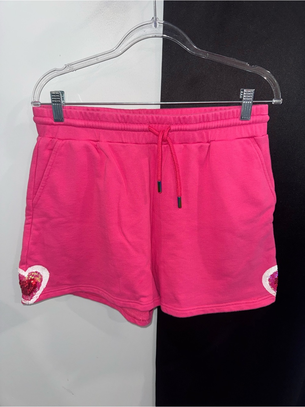 Queen of Sparkles Pink Heart Shorts